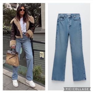 Zara hi rise bootcut jeans